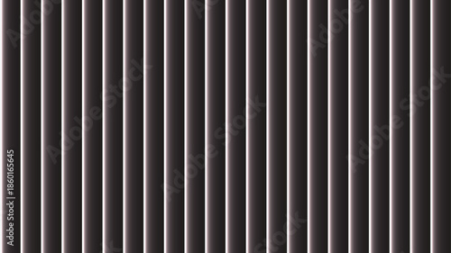 Abstract background with dark vertical stripes creating a ribbed or corrugated texture, featuring subtle light edges for a three-dimensional effect.