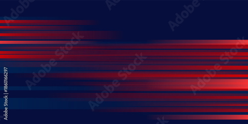 Abstract horizontal light red and blue stripe lines background. You can use for ad, poster, template, business presentation. Vector illustration