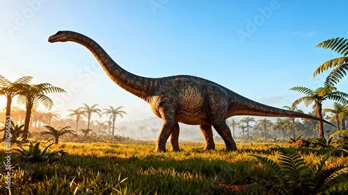 Wallpaper Mural Dinosaur in prehistoric landscape Torontodigital.ca