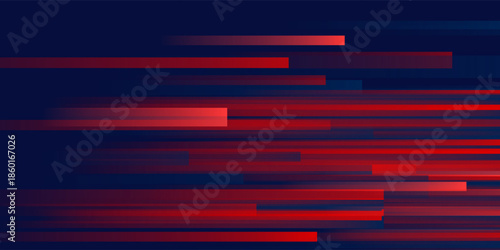 Abstract horizontal light red and blue stripe lines background. You can use for ad, poster, template, business presentation. Vector illustration