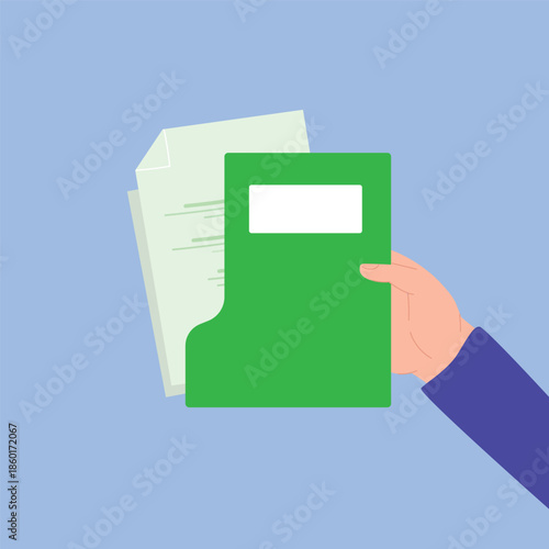 folder documents file sensitive data information company hand hold data file paper 