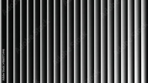 Abstract black and white vertical stripes pattern with gradient shading.
