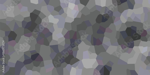 Abstract geometric mosaic pattern with irregular polygonal shapes in shades of gray, blue, and purple, creating a crystalline or stained-glass effect