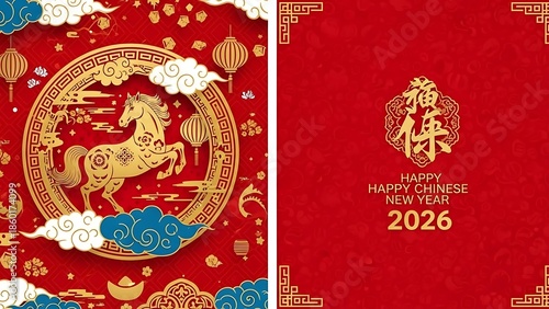 Wallpaper Mural Happy chinese new year 2026 Torontodigital.ca