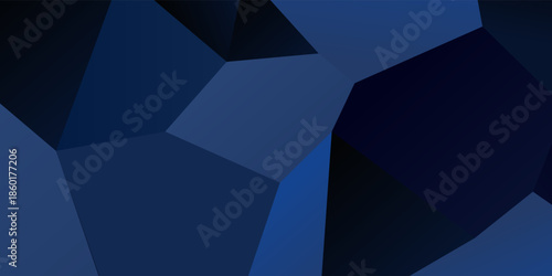 Dark BLUE vector low poly template. Brand-new colored illustration in blurry style with gradient. Brand-new style for your business design.
