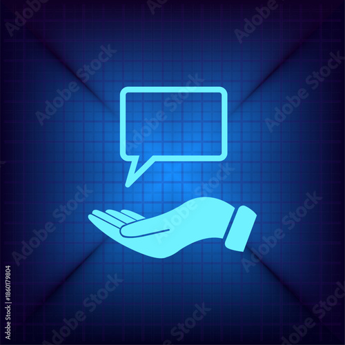 Vector illustration on a blue background