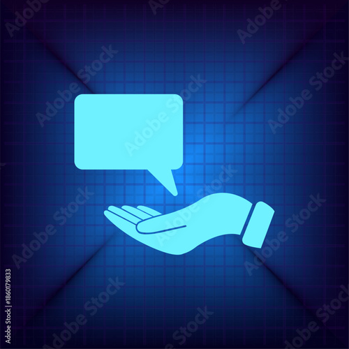 Vector illustration on a blue background