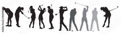 Set of people game vector illustration