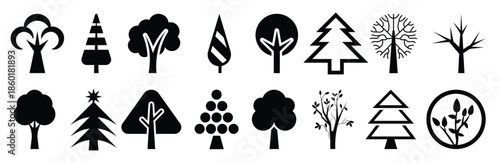  set of ecology glyph icons