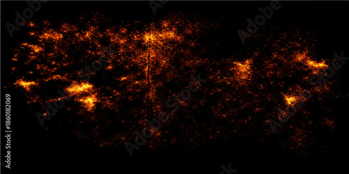 Fiery inferno design featuring burning flames and smoke background with intense orange light and hot energy textures of red and yellow exploding against a black motion backdrop