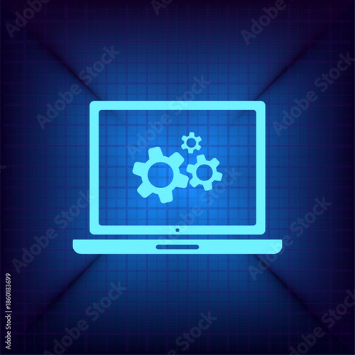 Vector illustration on a blue background