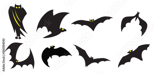 The Bat vector image for halloween or vampire concept.