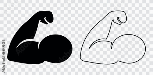 Muscular Arm Flex – Strength, Fitness, Power