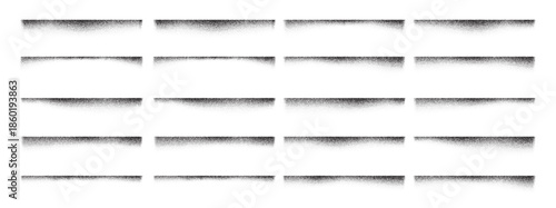Grain noise shadow brush box gradient edge soft spray drop. Soft gradation and stipple sand with divider dotwork for gritty vector overlay. Abstract graphic pack on white background through blur.