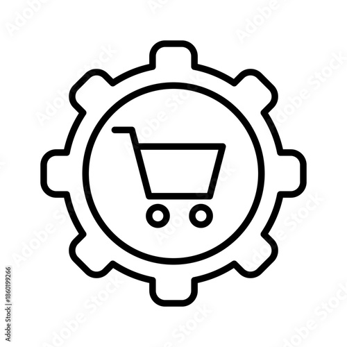 Shopping icon vector. Online shopping Illustration sign. Purchases symbol. Sale logo.