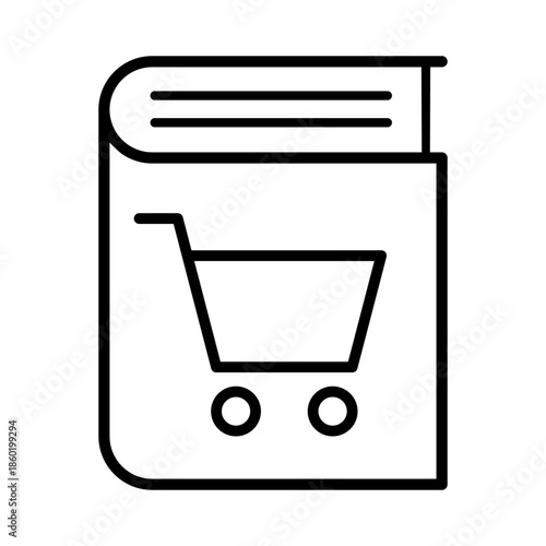Shopping icon vector. Online shopping Illustration sign. Purchases symbol. Sale logo.