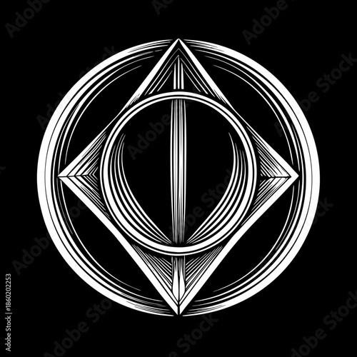 Minimalist Ethics and Transparency Symbol Abstract Icon