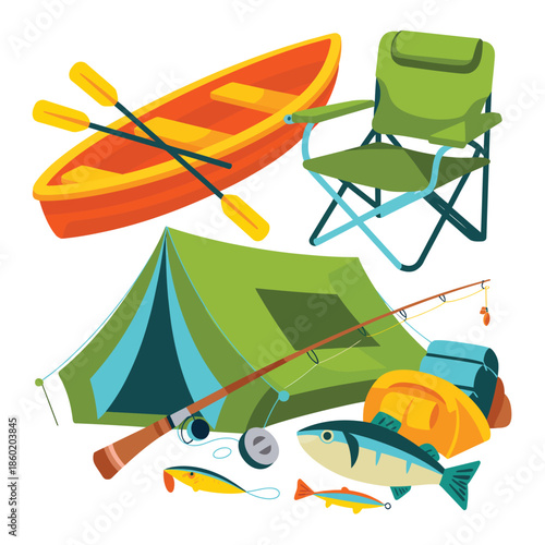 Camping and fishing essentials for outdoor adventure