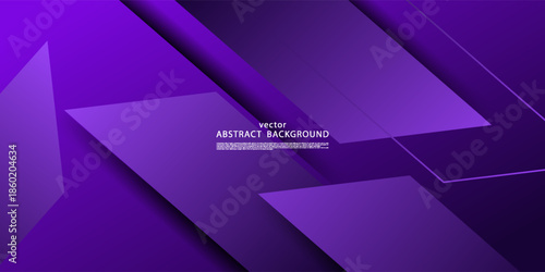 Purple abstract geometric background. Simple overlapping arrows form a triangular pattern element. Vector eps10