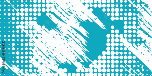 Dots halftone white and blue color pattern gradient grunge texture background. style simple art good nice