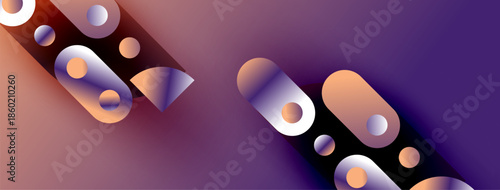 Abstract shapes, vibrant colors, gradient background. Modern design, dynamic composition, visual elements create interesting texture.