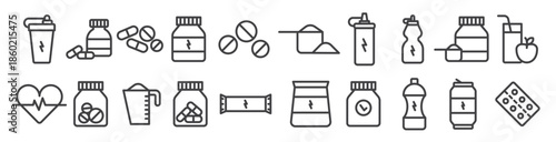 supplements vector illustration