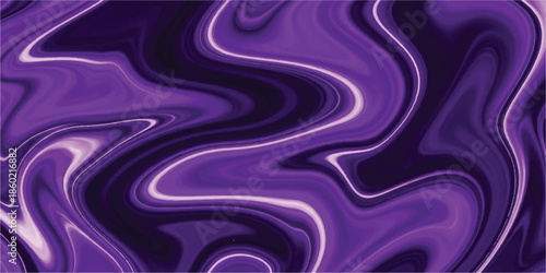 Artistic Purple Liquid Mixture with Swirling Marble Patterns and Modern Aesthetic Background