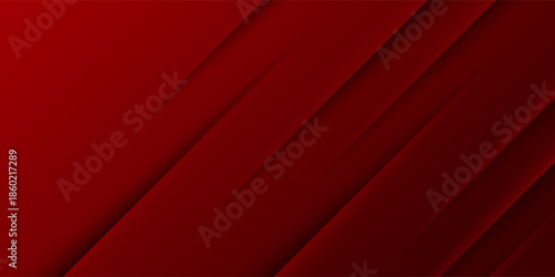 Red line with white architecture futuristic background minimal concept vector illustration subtle design.