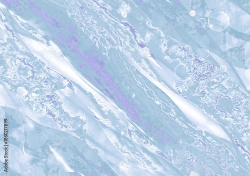 Blue Ink Marble Flow