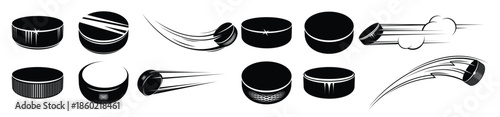  ice hockey pucks set