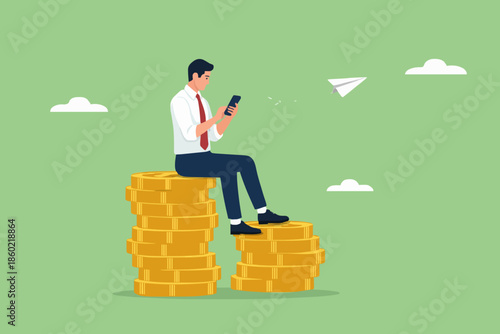 Business Man With Mobile Phone