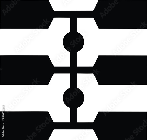 clinical trial tracker silhouette vector illustration on transparent background