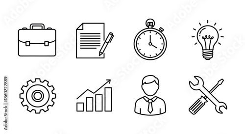 Business and productivity icons