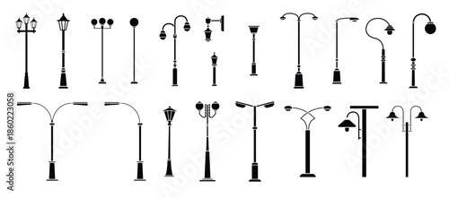 street light vector icon street lighting illustration sign 