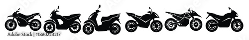 sustainable electric motorcycle silhouettes for green transport