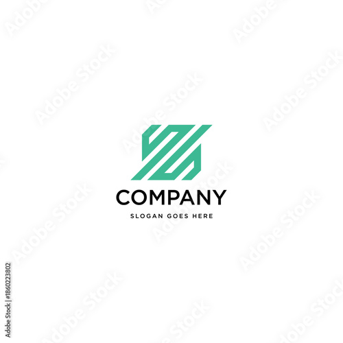 Letter Z or ZZ monogram logo design vector.