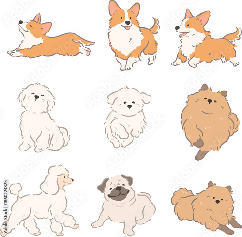 dog character illustration png clipart