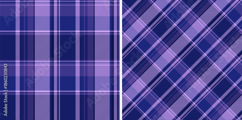 Seamless tartan vector of background plaid check with a texture fabric pattern textile. Set in space colors for classic wardrobe essentials in timeless style.