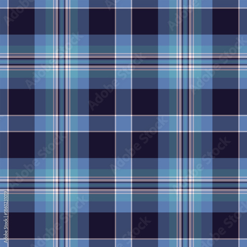 Shape vector texture tartan, new seamless plaid check. Platform background pattern fabric textile in blue and pastel colors.