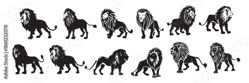  lion king silhouette black logo animals silhouettes icons