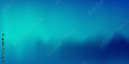 Blue-green gradient studio room  abstract background pattern walls and floor reflect neon lights abstract
