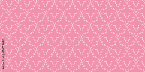 Elegant floral seamless pattern with branches on pink background for wallpapers, scrapbooking, wrapping paper, textile prints, stationery, nursery decor. EPS 10