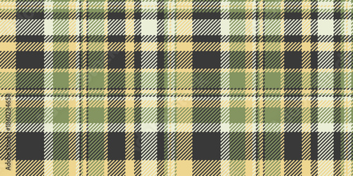 Tradition plaid texture tartan, drawing seamless vector textile. Old check background pattern fabric in grey and amber colors.