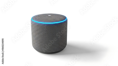 Amazon Echo Smart Speaker Isolated.