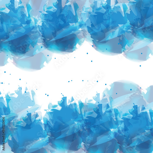 Abstract Blue Watercolor Brush Background