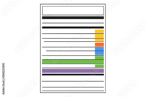Nutrition Facts Label with Colored Bars