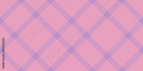 Golf textile fabric check, britain background tartan seamless. Rural vector pattern plaid texture in pink and pastel colors.