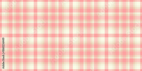 Wallpaper Mural Present fabric seamless background, masculine tartan vector plaid. Empty textile texture check pattern in light and red colors. Torontodigital.ca