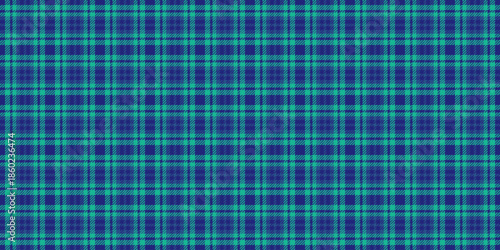 Dining texture tartan check, graphic background fabric vector. Mexican plaid pattern seamless textile in blue and teal colors.