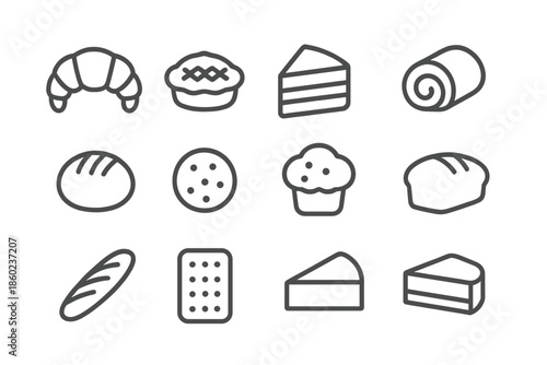 Bakery Icons Set